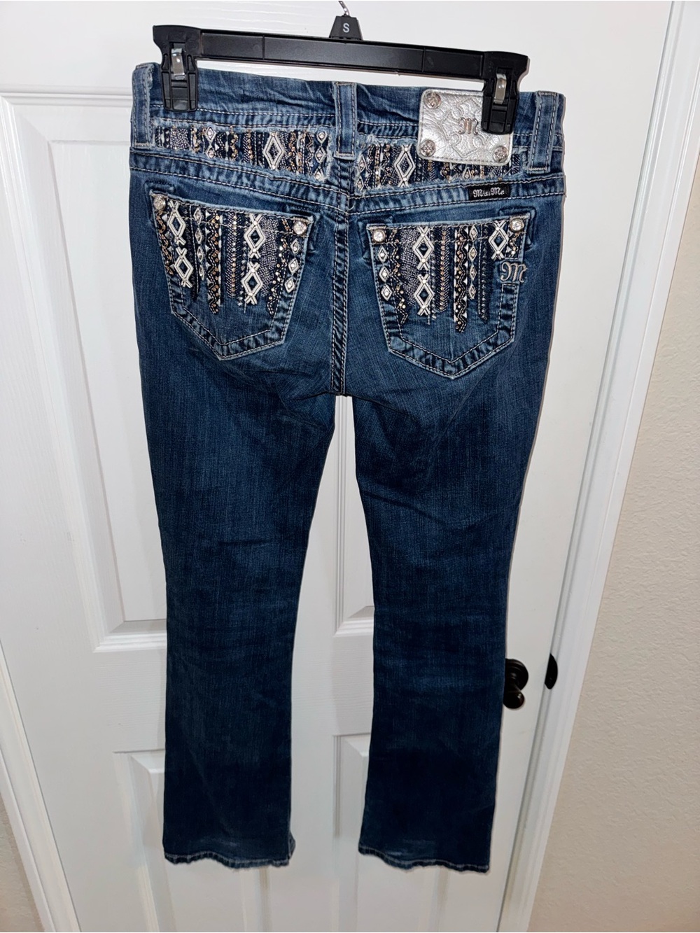 Miss Me Dark Blue Embellished Bootcut Jeans